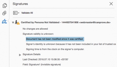 ICanProve.de — система создания «нотариально заверенных» скриншотов